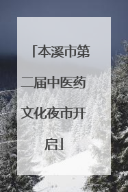 本溪市第二届中医药文化夜市开启