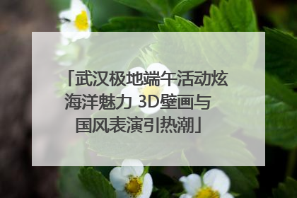 武汉极地端午活动炫海洋魅力 3D壁画与国风表演引热潮