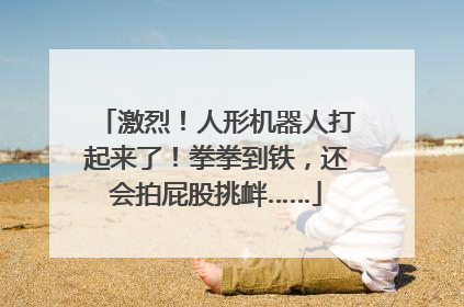 激烈！人形机器人打起来了！拳拳到铁，还会拍屁股挑衅……