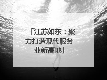 江苏如东：聚力打造现代服务业新高地