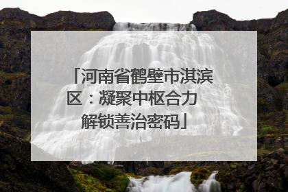 河南省鹤壁市淇滨区：凝聚中枢合力 解锁善治密码