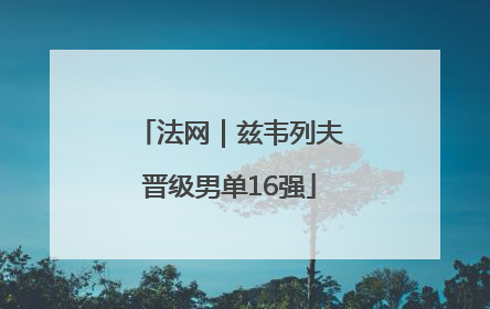 法网｜兹韦列夫晋级男单16强