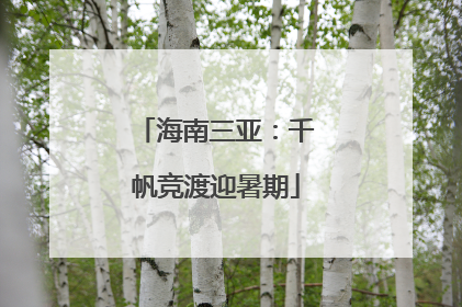 海南三亚：千帆竞渡迎暑期