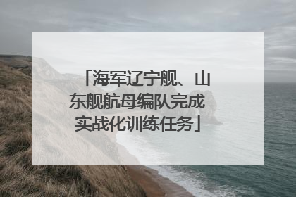 海军辽宁舰、山东舰航母编队完成实战化训练任务