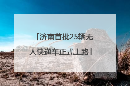济南首批25辆无人快递车正式上路