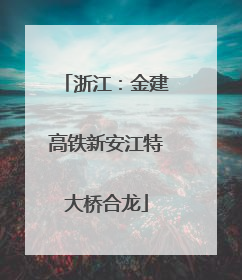 浙江：金建高铁新安江特大桥合龙
