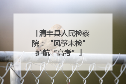 清丰县人民检察院：“风筝未检”护航“高考”