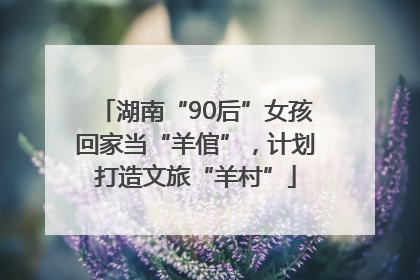 湖南“90后”女孩回家当“羊倌”，计划打造文旅“羊村”