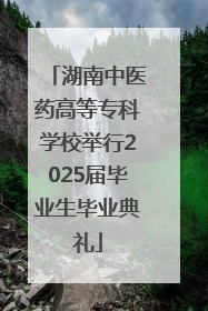 湖南中医药高等专科学校举行2025届毕业生毕业典礼