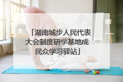 湖南城步人民代表大会制度研学基地成民众学习驿站