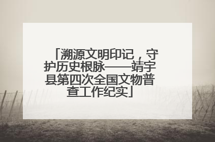 溯源文明印记，守护历史根脉——靖宇县第四次全国文物普查工作纪实