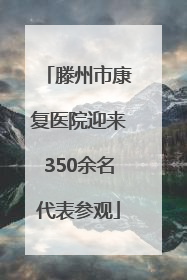 滕州市康复医院迎来350余名代表参观