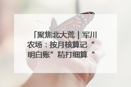 聚焦北大荒｜军川农场：按月核算记“明白账”精打细算“过紧日子”