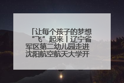 让每个孩子的梦想“飞”起来丨辽宁省军区第二幼儿园走进沈阳航空航天大学开展爱国主义教育