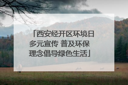 西安经开区环境日多元宣传 普及环保理念倡导绿色生活