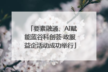 要素融通、AI赋能蓝谷科创荟·政服益企活动成功举行