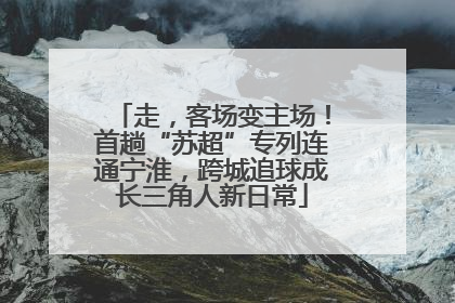 走，客场变主场！首趟“苏超”专列连通宁淮，跨城追球成长三角人新日常