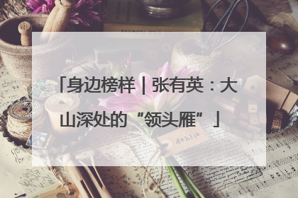 身边榜样｜张有英：大山深处的“领头雁”