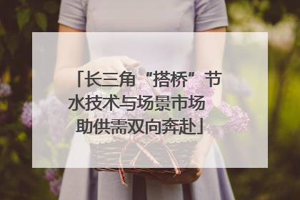 长三角“搭桥”节水技术与场景市场 助供需双向奔赴