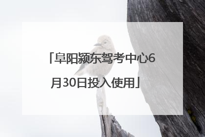 阜阳颍东驾考中心6月30日投入使用