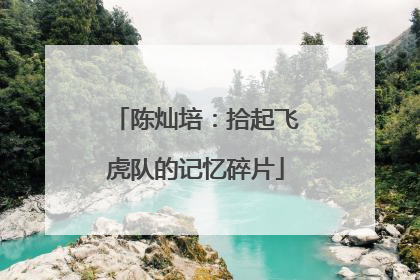陈灿培：拾起飞虎队的记忆碎片