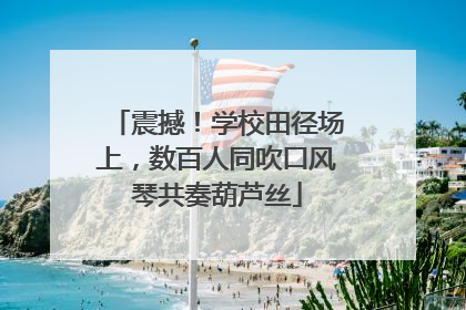 震撼！学校田径场上，数百人同吹口风琴共奏葫芦丝