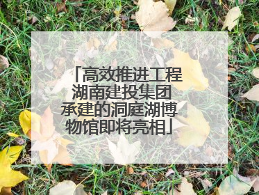 高效推进工程 湖南建投集团承建的洞庭湖博物馆即将亮相