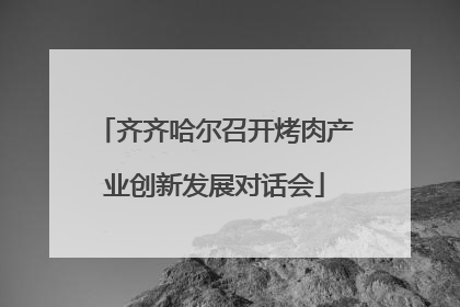齐齐哈尔召开烤肉产业创新发展对话会