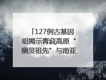 127例古基因组揭示青藏高原“幽灵祖先”与南亚语系族群遗传起源｜封面科考队