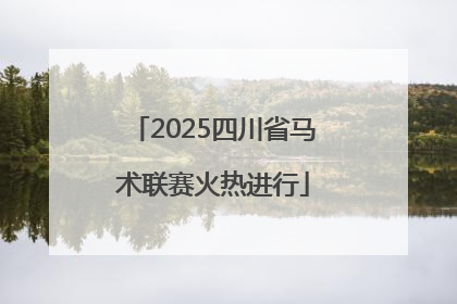 2025四川省马术联赛火热进行
