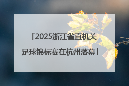 2025浙江省直机关足球锦标赛在杭州落幕