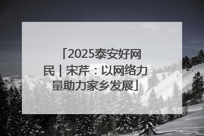 2025泰安好网民｜宋芹：以网络力量助力家乡发展