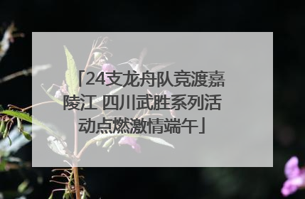 24支龙舟队竞渡嘉陵江 四川武胜系列活动点燃激情端午