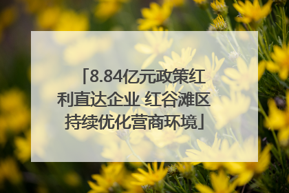 8.84亿元政策红利直达企业 红谷滩区持续优化营商环境