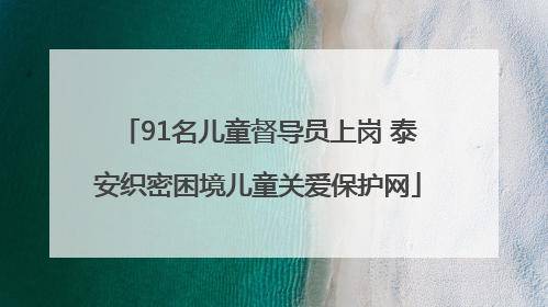 91名儿童督导员上岗 泰安织密困境儿童关爱保护网