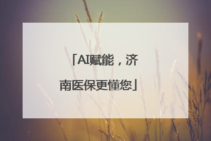 AI赋能，济南医保更懂您