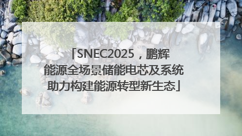 SNEC2025，鹏辉能源全场景储能电芯及系统助力构建能源转型新生态