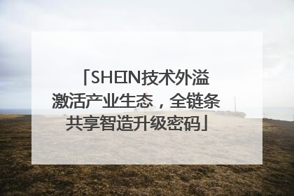 SHEIN技术外溢激活产业生态，全链条共享智造升级密码